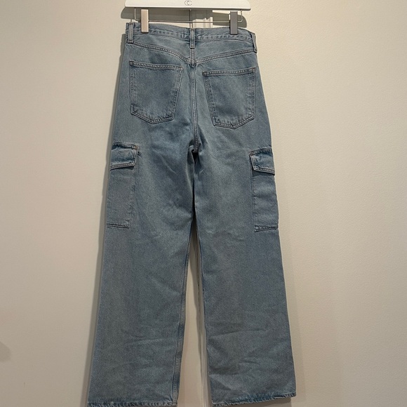 Agolde Denim Cargo Wide-Leg Jeans - Picture 7 of 7